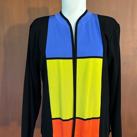 Exclusively Misook color block sweater - Picture 4 of 5